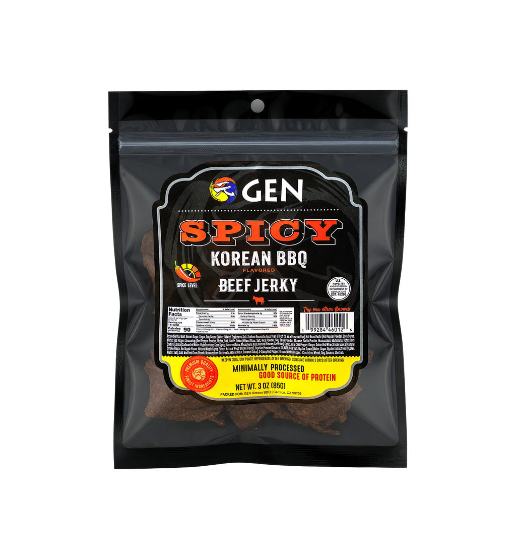 Spicy Korean BBQ Beef Jerky