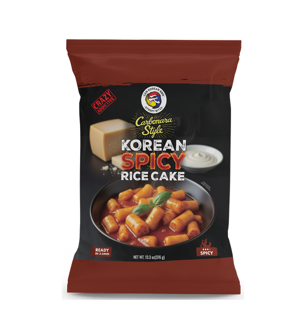 Carbonara Style Korean Spicy Rice Cake