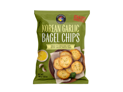 Korean Garlic Bagel Chips