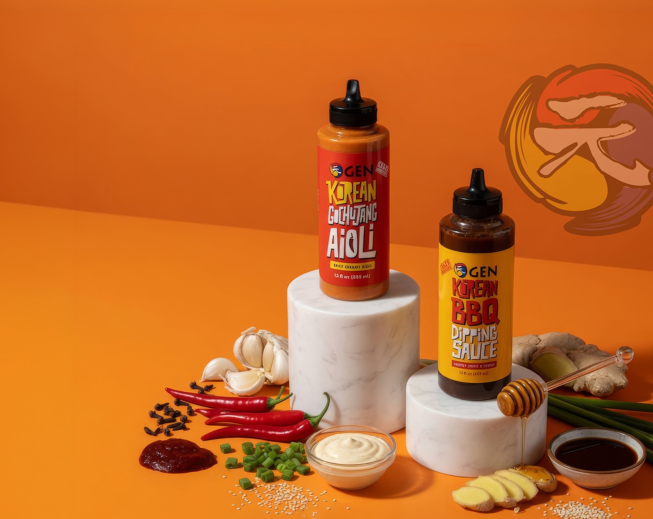 GEN Shop hero image — bottles, soju, sauces, and signature meats
